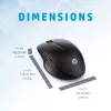 HP 430 Multi-Device Wireless Mouse, Ambidextrous, Optical, RF Wireless + Bluetooth, 1200 DPI, Black