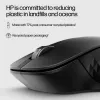 HP 430 Multi-Device Wireless Mouse, Ambidextrous, Optical, RF Wireless + Bluetooth, 1200 DPI, Black