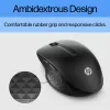 HP 430 Multi-Device Wireless Mouse, Ambidextrous, Optical, RF Wireless + Bluetooth, 1200 DPI, Black