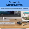 HP 430 Multi-Device Wireless Mouse, Ambidextrous, Optical, RF Wireless + Bluetooth, 1200 DPI, Black
