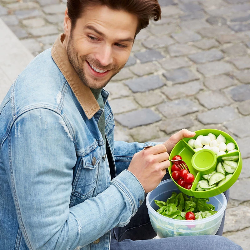 Box EMSA CLIP & GO Salad box XL Round 2.6 L