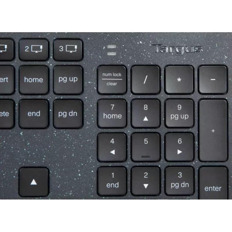 Targus Sustainable Energy Harvesting EcoSmart keyboard Universal Bluetooth QWERTY Nordic Black