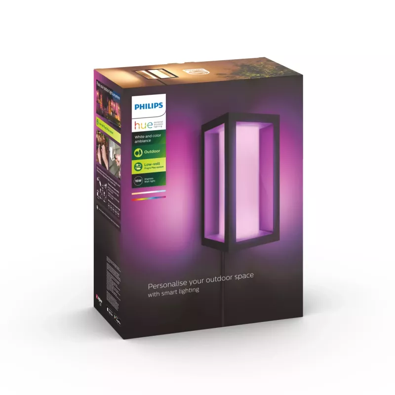 Philips Hue White and colour ambience Impress Outdoor Wall light (Low-volt)