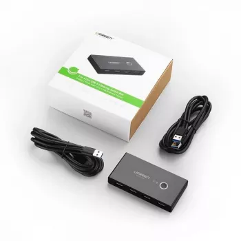 Ugreen 30768 interface hub USB 3.2 Gen 1 (3.1 Gen 1) Type-A 5000 Mbit/s Black