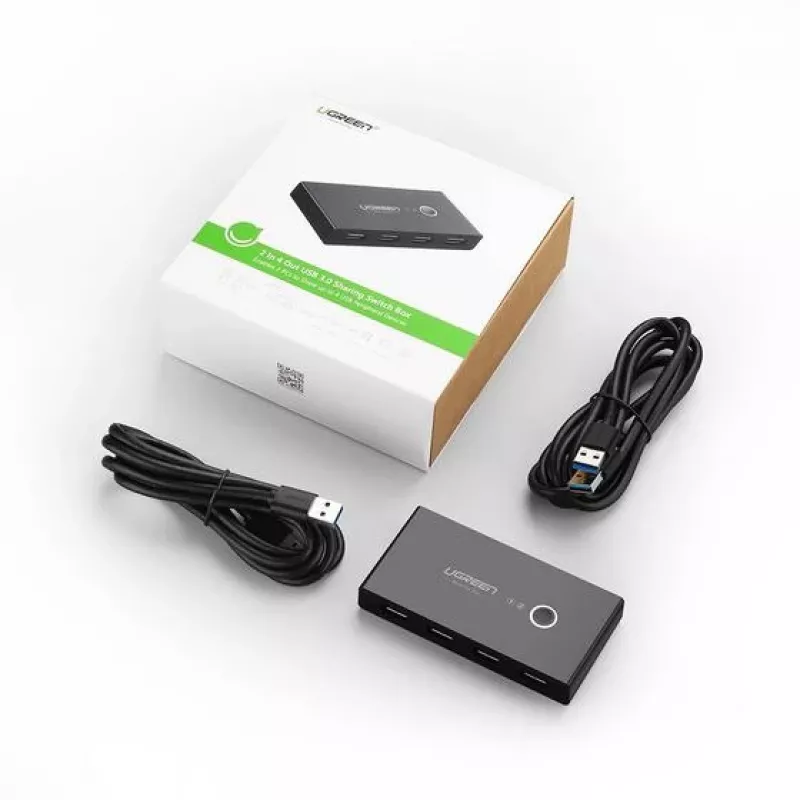 Ugreen 30768 interface hub USB 3.2 Gen 1 (3.1 Gen 1) Type-A 5000 Mbit/s Black