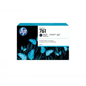 HP 761 400-ml Matte Black DesignJet Ink Cartridge