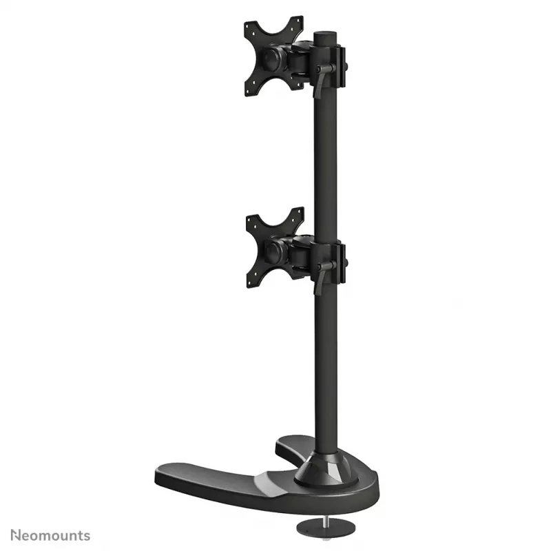 Neomounts FPMA-D700DDV Monitor stand 10-27 inch, Freestanding/Grommet, 6 kg, 25.4 cm (10 inch), 68.6 cm (27 inch), 100 x 100 mm, Black
