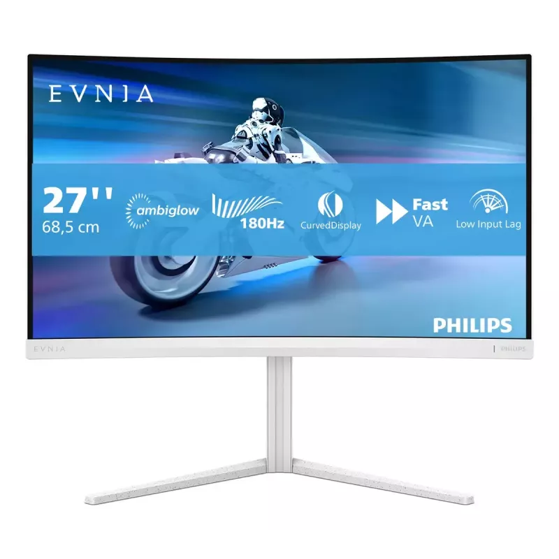 Philips Evnia 5000 27M2C5201L/00 computer monitor 68.6 cm (27 inch) 1920 x 1080 pixels Full HD LCD White