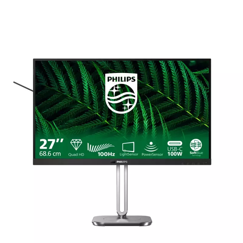 Philips 5000 series 27B2G5601/00 computer monitor 68.6 cm (27 inch) 2560 x 1440 pixels Quad HD LCD Black