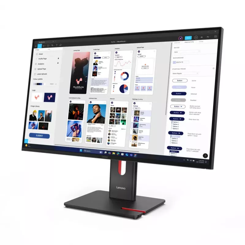 Monitor Lenovo ThinkVision T32UD-40 31.5 inch 4K Ultra HD LCD 3840 x 2160 pixels
