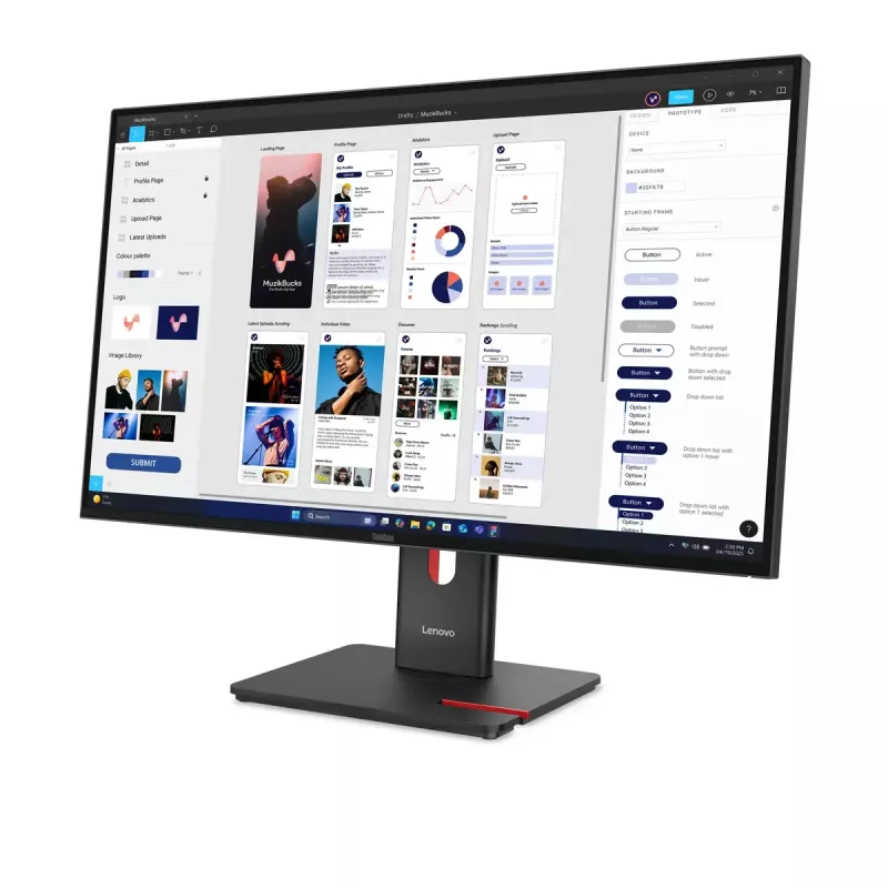 Monitor Lenovo ThinkVision T32UD-40 31.5 inch 4K Ultra HD LCD 3840 x 2160 pixels