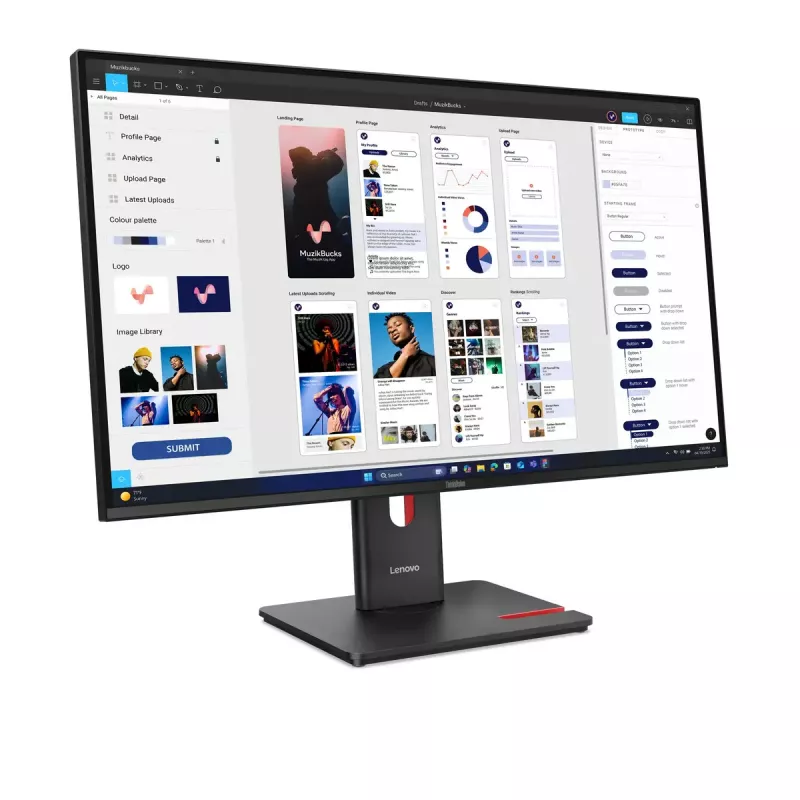 Monitor Lenovo ThinkVision T32UD-40 31.5 inch 4K Ultra HD LCD 3840 x 2160 pixels