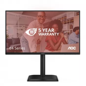 AOC E4 24E4CV computer monitor 60.5 cm (23.8 inch) 1920 x 1080 pixels Full HD LED Black