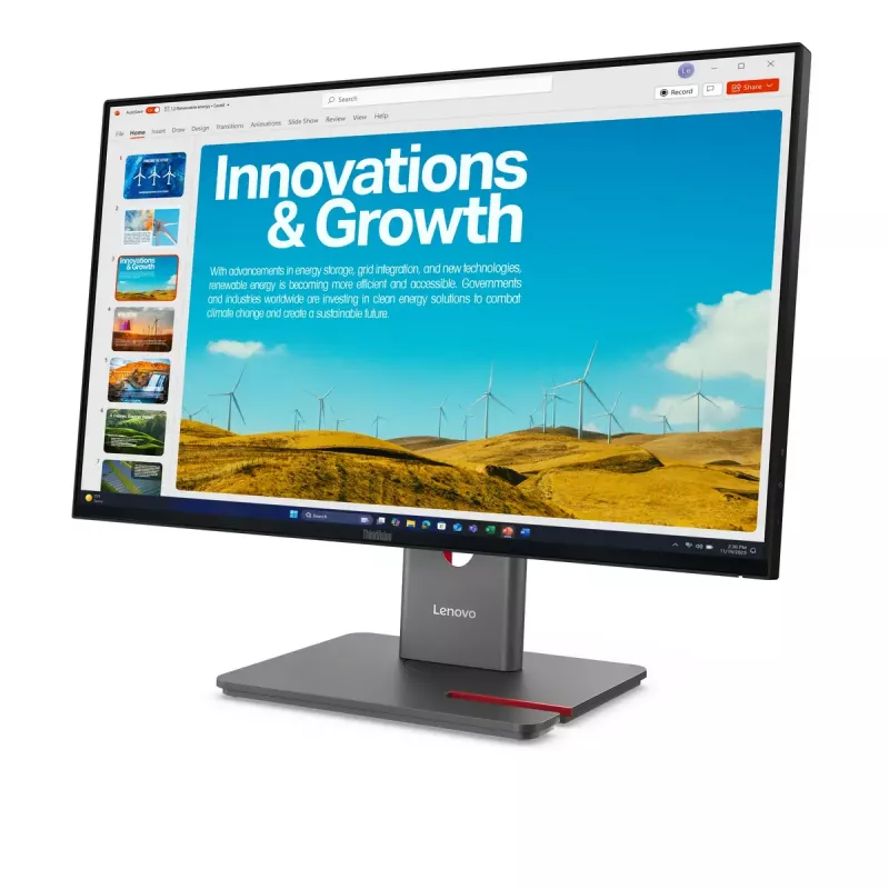 Monitor Lenovo ThinkVision P24QD-40 23.8 inch Quad HD LCD 2560 x 1440