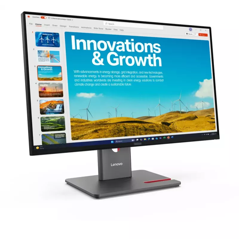 Monitor Lenovo ThinkVision P24QD-40 23.8 inch Quad HD LCD 2560 x 1440