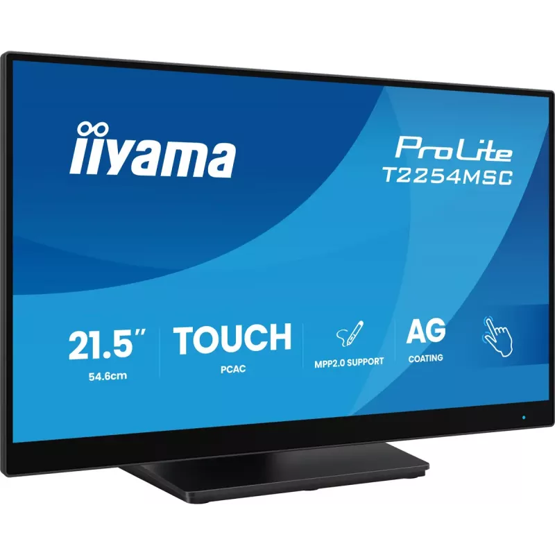 iiyama T2254MSC-B2AG computer monitor 54.6 cm (21.5 inch) 1920 x 1080 pixels Full HD LED Touchscreen Black
