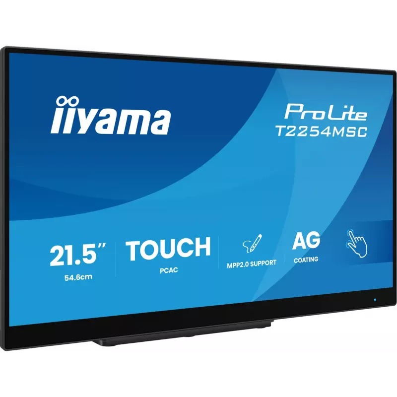 iiyama T2254MSC-B2AG computer monitor 54.6 cm (21.5 inch) 1920 x 1080 pixels Full HD LED Touchscreen Black