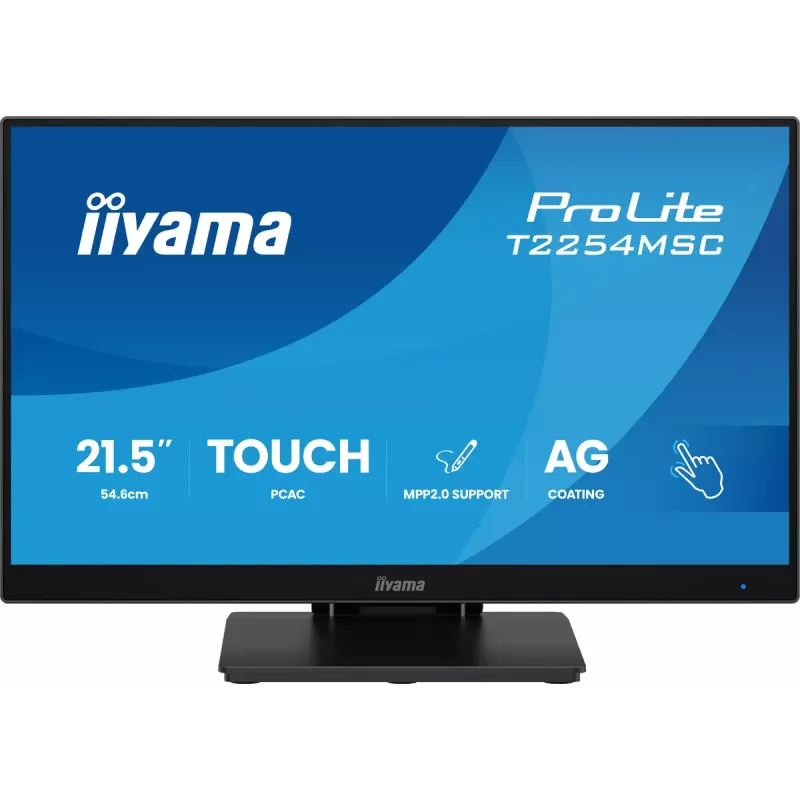 iiyama T2254MSC-B2AG computer monitor 54.6 cm (21.5 inch) 1920 x 1080 pixels Full HD LED Touchscreen Black