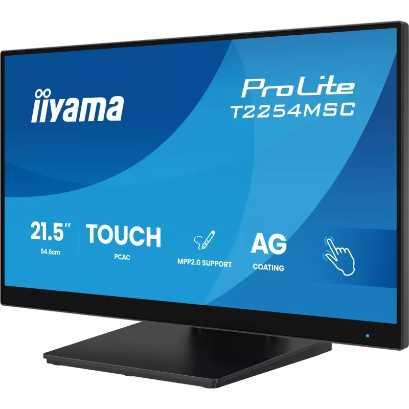 iiyama T2254MSC-B2AG computer monitor 54.6 cm (21.5 inch) 1920 x 1080 pixels Full HD LED Touchscreen Black