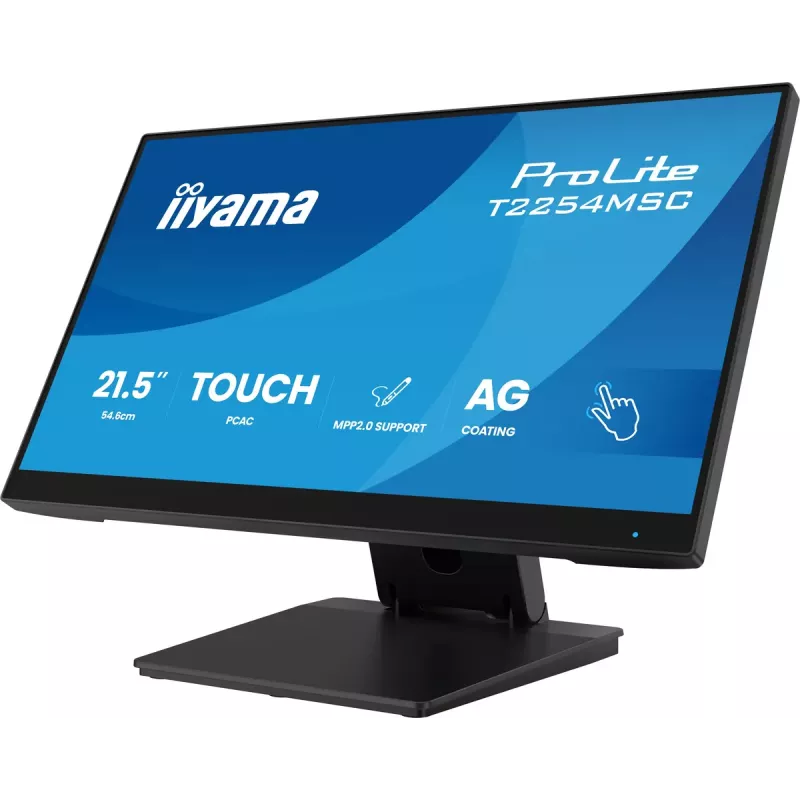 iiyama T2254MSC-B2AG computer monitor 54.6 cm (21.5 inch) 1920 x 1080 pixels Full HD LED Touchscreen Black