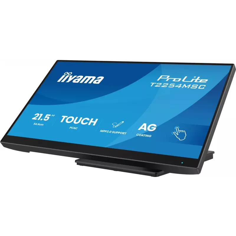iiyama T2254MSC-B2AG computer monitor 54.6 cm (21.5 inch) 1920 x 1080 pixels Full HD LED Touchscreen Black