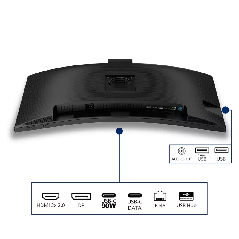 Philips 3000 series 34B2U3600CH/00 computer monitor 86.4 cm (34 inch) 3440 x 1440 pixels Wide Quad HD LCD Black
