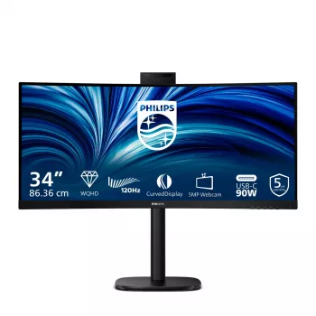 Philips 3000 series 34B2U3600CH/00 computer monitor 86.4 cm (34 inch) 3440 x 1440 pixels Wide Quad HD LCD Black