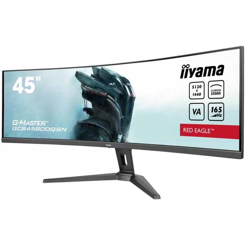 iiyama G-MASTER RED EAGLE CURVED computer monitor 113 cm (44.5 inch) 5120 x 1440 pixels Dual QHD LED Black