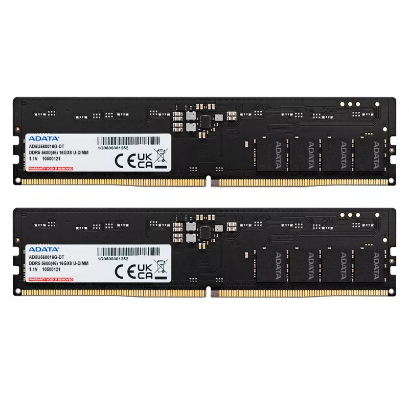 ADATA AD5U560032G-DT memory module 64 GB 2 x 32 GB DDR5 288-pin DIMM