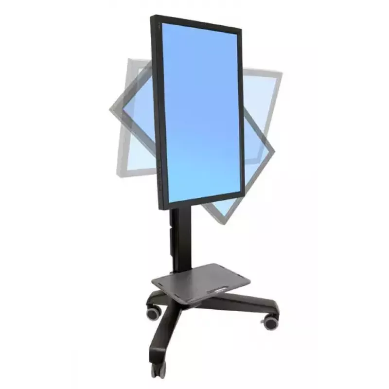 Ergotron Neo-Flex Mobile MediaCenter UHD Cart for 50-80 inch Displays, Black