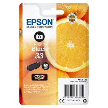 Cartridge Epson 33 Photo-sort 200 photos Ink C13T33414012 Black