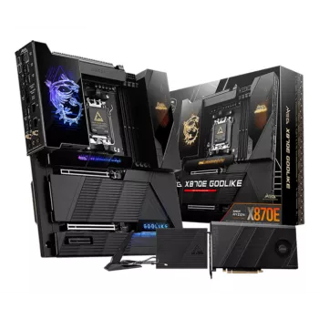 Motherboard MSI MEG X870E GODLIKE — X870E chipset, AM5 socket, ATX, DDR5 support