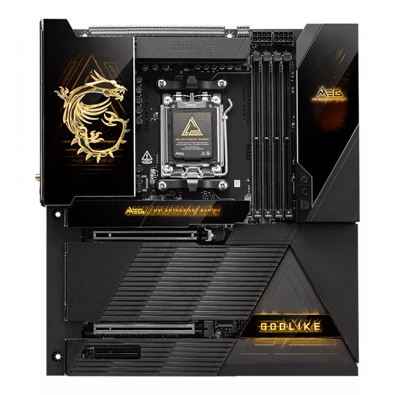 Motherboard MSI MEG X870E GODLIKE — X870E chipset, AM5 socket, ATX, DDR5 support