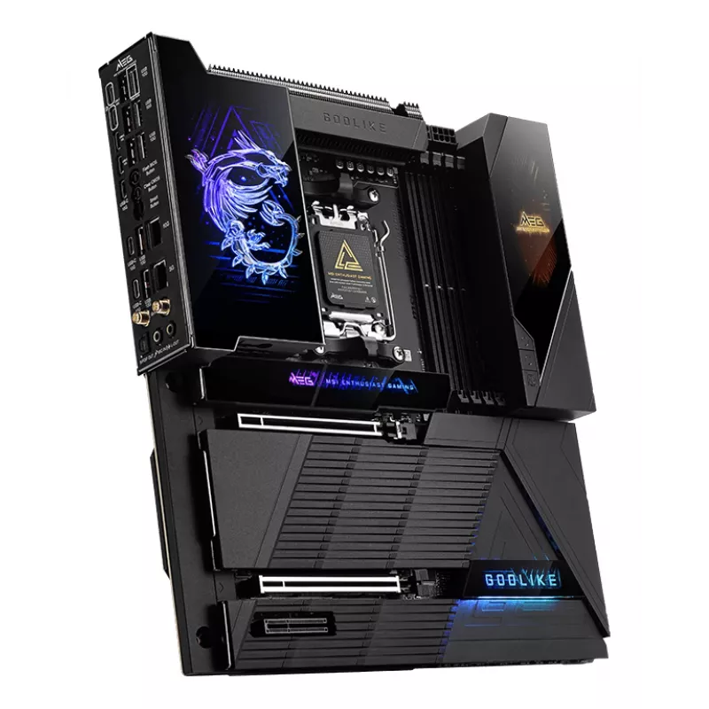 Motherboard MSI MEG X870E GODLIKE — X870E chipset, AM5 socket, ATX, DDR5 support