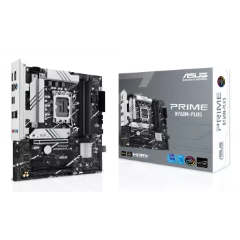 Motherboard ASUS PRIME B760M-PLUS — Intel B760, LGA 1700, micro‑ATX, DDR5, 4 DIMM, 192GB, 2.5Gb LAN, 2x M.2