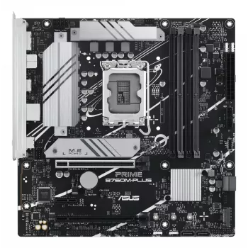 Motherboard ASUS PRIME B760M-PLUS — Intel B760, LGA 1700, micro‑ATX, DDR5, 4 DIMM, 192GB, 2.5Gb LAN, 2x M.2
