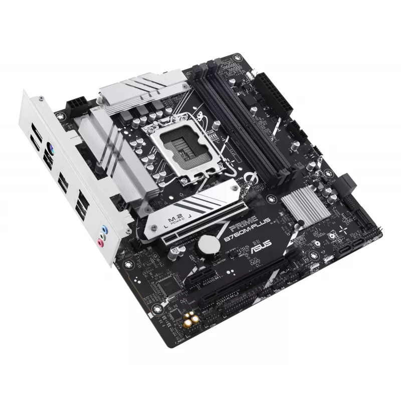 Motherboard ASUS PRIME B760M-PLUS — Intel B760, LGA 1700, micro‑ATX, DDR5, 4 DIMM, 192GB, 2.5Gb LAN, 2x M.2