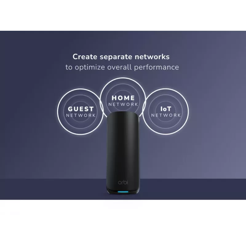 NETGEAR Orbi 870 Tri-band (2.4 GHz / 5 GHz / 6 GHz) Wi-Fi 7 (802.11be) Black 4 Internal