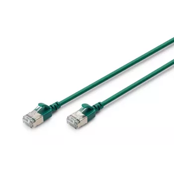 DIGITUS Slim Patch cable - CAT6A - F-FTP - 1m - Green