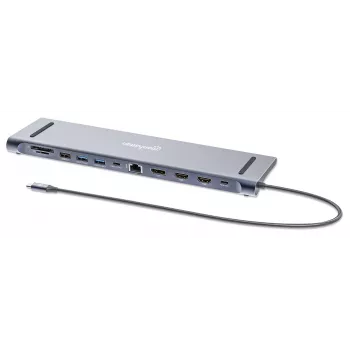 Dock/Hub Manhattan USB-C 10 Ports 4K 60Hz Power Delivery