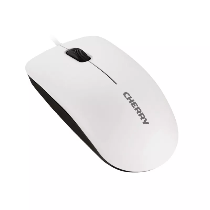 CHERRY MC 1000 Corded Mouse, Pale Grey, USB, Ambidextrous, Optical, USB Type-A, 1200 DPI, Grey