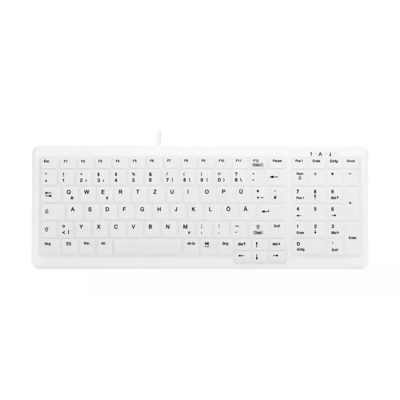 Contour Design Active Key Contour ClassicClean Medical Keyboard Removable Cover Compact Wired White DE C7000