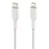 BELKIN Lightning To USB-c Cable Braid 1m White