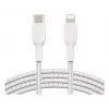 BELKIN Lightning To USB-c Cable Braid 1m White