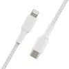 BELKIN Lightning To USB-c Cable Braid 1m White