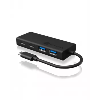 ICY BOX IB-HUB1426-CPD USB 3.2 Gen 1 (3.1 Gen 1) Type-C 5000 Mbit/s Black
