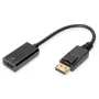 DIGITUS DP - HDMI Cable 20cm black DP - HDMI type A M/F HDMI 2.0