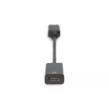 DIGITUS DP - HDMI Cable 20cm black DP - HDMI type A M/F HDMI 2.0