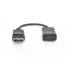 DIGITUS DP - HDMI Cable 20cm black DP - HDMI type A M/F HDMI 2.0