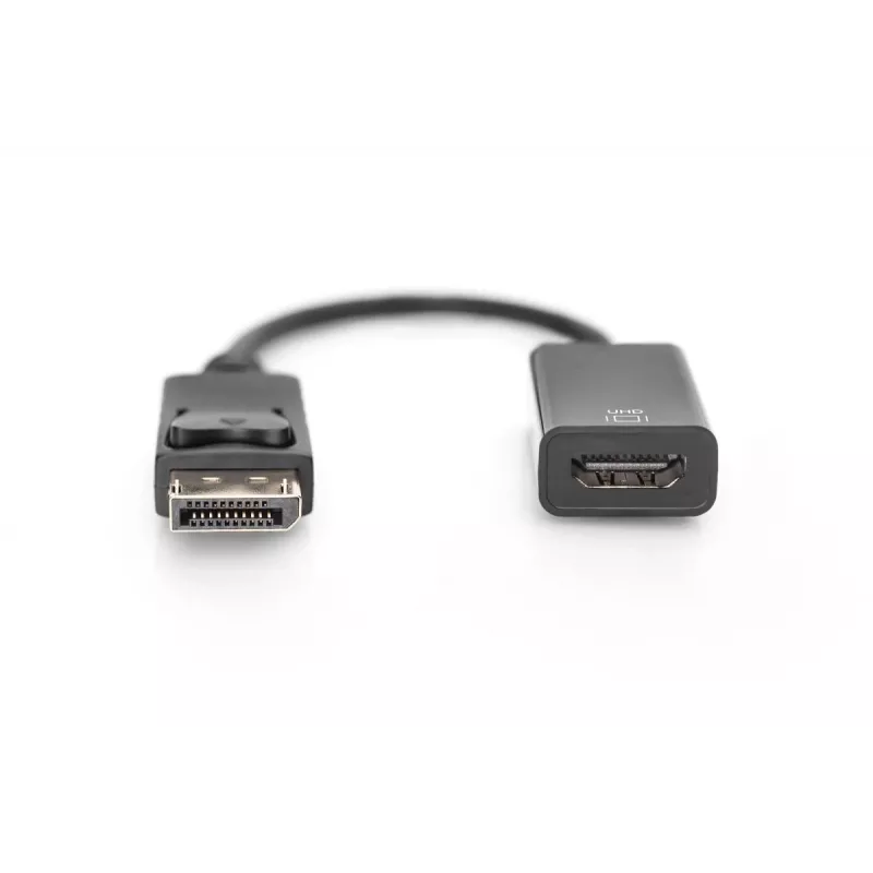 DIGITUS DP - HDMI Cable 20cm black DP - HDMI type A M/F HDMI 2.0